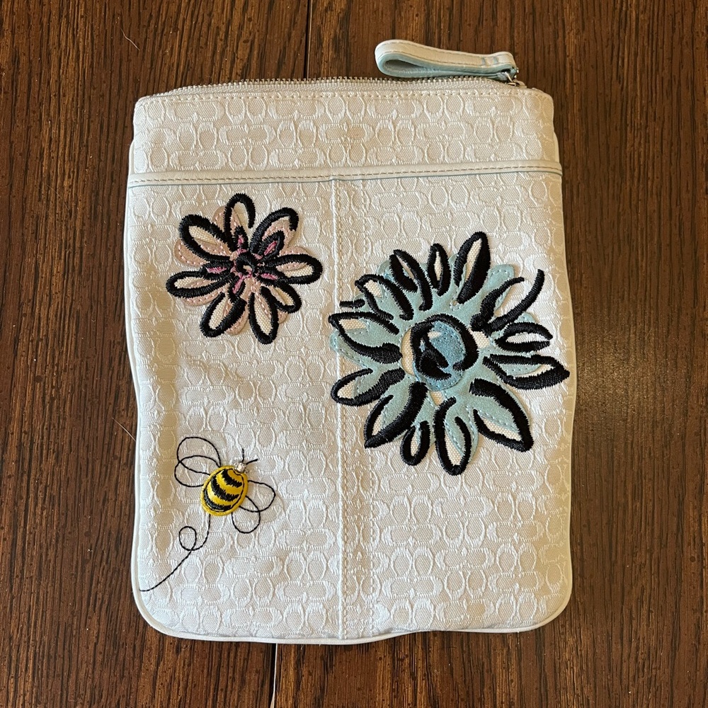 Coach bag, bumble bee design, no strap